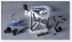 EQUINOX-3D Hexapod with LinMot linear motors 3D CAD rendering photorealism