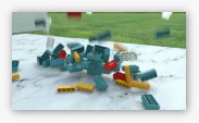 LEGO with rigid-body simulation, depth of field, motion blur and global illumination.
